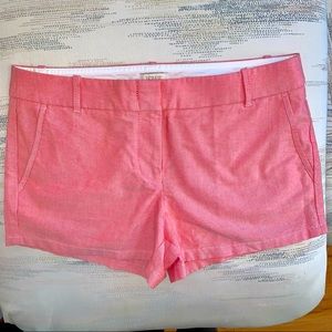 J.Crew Oxford Shorts, size 10, color red, brand new, 100% cotton